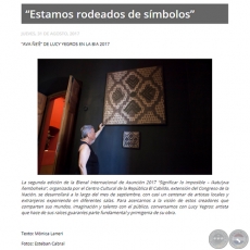 Estamos rodeados de smbolos - AVA Eʔ DE LUCY YEGROS EN LA BIA 2017 - Jueves, 31 de Agosto, 2017